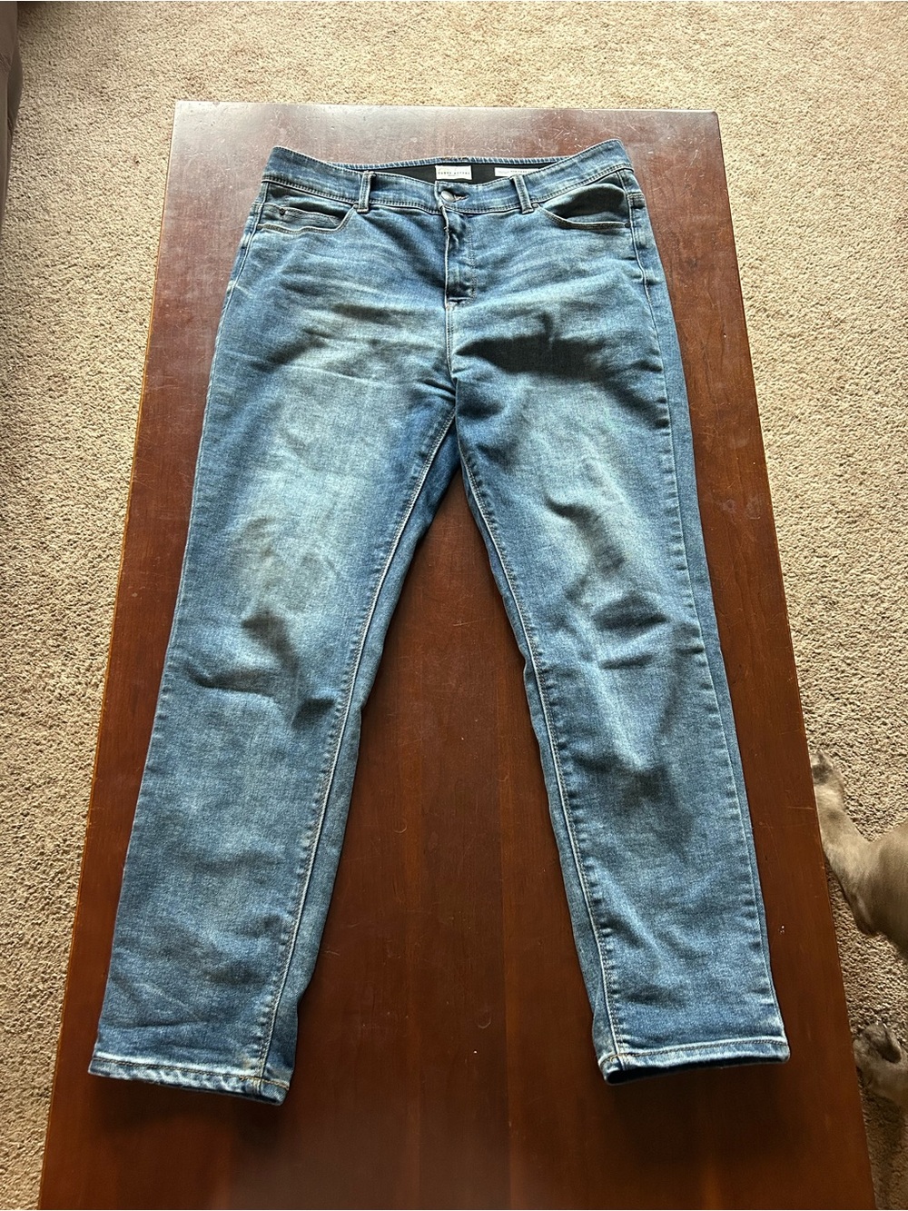 Women’s  Blue Denim Jeans - straight Slim Fit